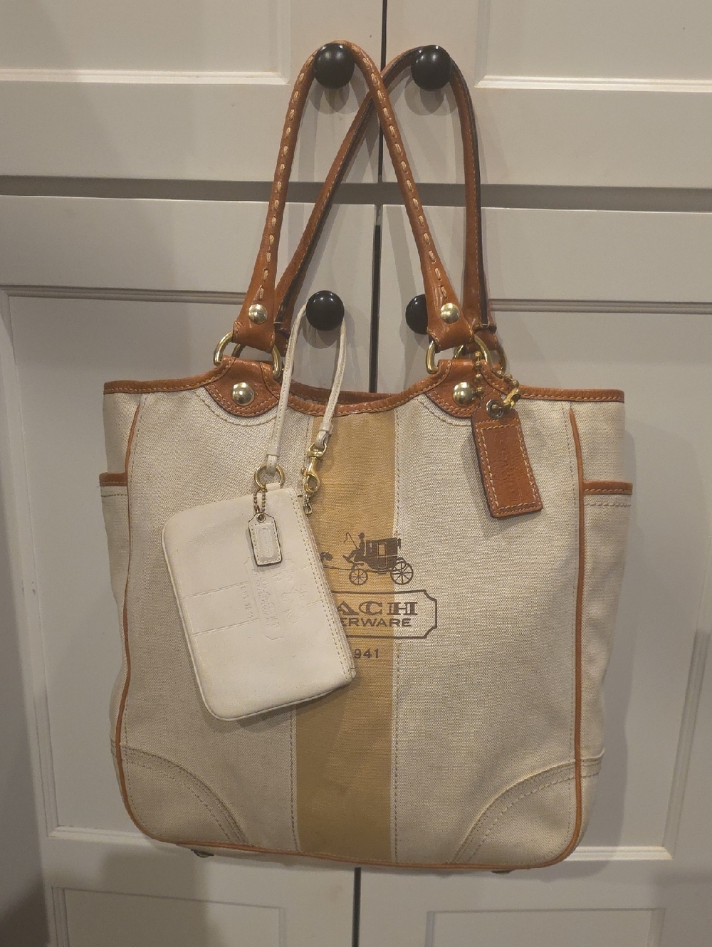 Coach Limited Edition Bleecker Large Canvas Tote Bundle